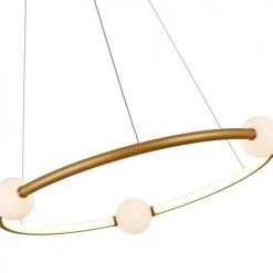 Laurie Lumière Suspensions Suspension En Aluminium Dore -Luminaires Ventes suspension en aluminium dore 3