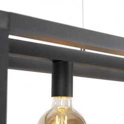 QAZQA Suspensions Suspension En Aluminium Noir -Luminaires Ventes suspension en aluminium noir 12