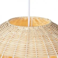 QAZQA Suspensions Suspension En Bamboo Marron -Luminaires Ventes suspension en bamboo marron 2