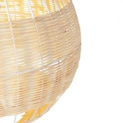 QAZQA Suspensions Suspension En Bamboo Marron -Luminaires Ventes suspension en bamboo marron 3