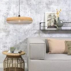 Good & Mojo Suspensions Suspension En Bambou Blanc H17cm -Luminaires Ventes suspension en bambou blanc h17cm 8