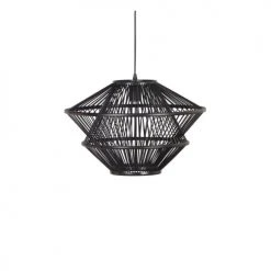 Woood Suspensions Suspension En Bambou D46cm Noir