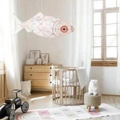 Petit Pan Suspensions Suspension En Bambou Et Soie L70cm -Luminaires Ventes suspension en bambou et soie l70cm 2