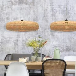 Good & Mojo Suspensions Suspension En Bambou Naturel H17cm -Luminaires Ventes suspension en bambou naturel h17cm 1