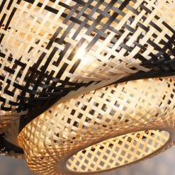 Lussiol Lighting Suspensions Suspension En Bambou Noir D. 40 Cm -Luminaires Ventes suspension en bambou noir d 40 cm 3