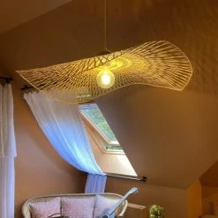 Now’s Home Suspensions Suspension En Bambou Tressé D100 -Luminaires Ventes suspension en bambou tresse d100 4