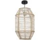 Mica Decorations Suspensions Suspension En Bois Beige Et Lin
