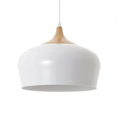 Lussiol Lighting Suspensions Suspension En Bois Blanc D. 35 Cm