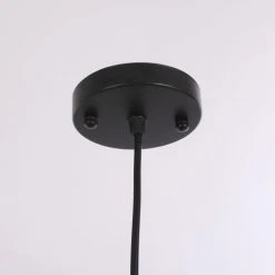 Mica Decorations Suspensions Suspension En Bois Noir Et Lin -Luminaires Ventes suspension en bois noir et lin 5