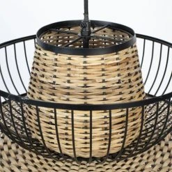 Drawer Suspensions Suspension En Cannage D40x35cm Naturel -Luminaires Ventes suspension en cannage d40x35cm naturel 3