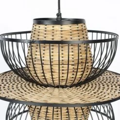 Drawer Suspensions Suspension En Cannage D40x35cm Naturel -Luminaires Ventes suspension en cannage d40x35cm naturel 4