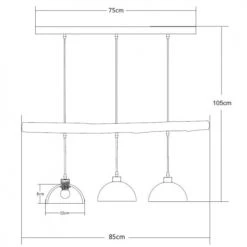 Globo Suspensions Suspension En Concrete Gris -Luminaires Ventes suspension en concrete gris 3