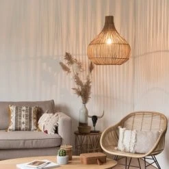 Maisons Du Monde Suspensions Suspension En Fibre Végétale Tressée -Luminaires Ventes suspension en fibre vegetale tressee 1000 9 21 177387 5
