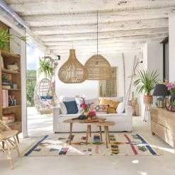 Maisons Du Monde Suspensions Suspension En Fibre Végétale Tressée -Luminaires Ventes suspension en fibre vegetale tressee 1000 9 21 177387 8