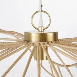 Maisons Du Monde Suspensions Suspension En Fibre Végétale Tressée Et Métal Doré -Luminaires Ventes suspension en fibre vegetale tressee et metal dore 1000 12 4 212138 2