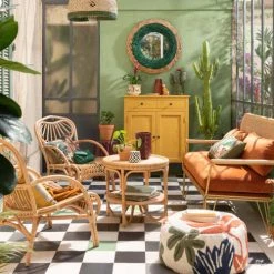 Maisons Du Monde Suspensions Suspension En Jonc De Mer Beige Et Vert D41 -Luminaires Ventes suspension en jonc de mer beige et vert d41 1000 6 20 227160 3