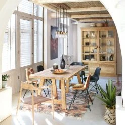 Maisons Du Monde Suspensions Suspension En Manguier Et Métal Coloris Laiton -Luminaires Ventes suspension en manguier et metal coloris laiton 1000 1 22 190877 4