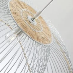 Lussiol Lighting Suspensions Suspension En Métal Blanc D. 60 Cm -Luminaires Ventes suspension en metal blanc d 60 cm 2