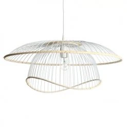Lussiol Lighting Suspensions Suspension En Métal Blanc D. 60 Cm
