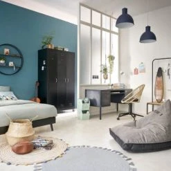 Maisons Du Monde Suspensions Enfant Suspension En Métal Bleu Marine -Luminaires Ventes suspension en metal bleu marine 1000 11 34 193267 9