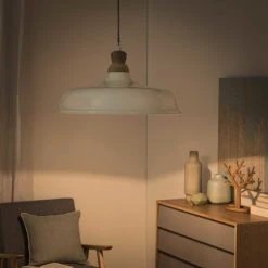 Maisons Du Monde Suspensions Suspension En Métal Coloris Ivoire Et Manguier -Luminaires Ventes suspension en metal coloris ivoire et manguier 1000 15 1 165272 7