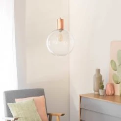 Maisons Du Monde Suspensions Suspension En Métal Cuivré Et Verre D30 -Luminaires Ventes suspension en metal cuivre et verre d30 1000 14 10 165322 6