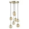 Maisons Du Monde Suspensions Suspension En Métal Doré 8 Globes En Verre Ambré -Luminaires Ventes suspension en metal dore 8 globes en verre ambre 1000 1 34 220491 1