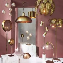 Maisons Du Monde Suspensions Suspension En Métal Doré 8 Globes En Verre Ambré -Luminaires Ventes suspension en metal dore 8 globes en verre ambre 1000 1 34 220491 3