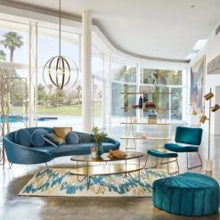 Maisons Du Monde Suspensions Suspension En Métal Doré Cercles Articulés -Luminaires Ventes suspension en metal dore cercles articules 1000 14 5 189343 3