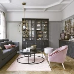 Maisons Du Monde Suspensions Suspension En Métal Doré Et Globe En Verre Sablé -Luminaires Ventes suspension en metal dore et globe en verre sable 1000 14 22 190754 4