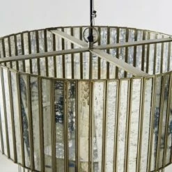 Maisons Du Monde Suspensions Suspension En Métal Et Facettes Miroitées -Luminaires Ventes suspension en metal et facettes miroitees 1000 5 33 189453 4