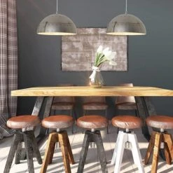 Lussiol Lighting Suspensions Suspension En Métal Gris D. 30 Cm -Luminaires Ventes suspension en metal gris d 30 cm 2