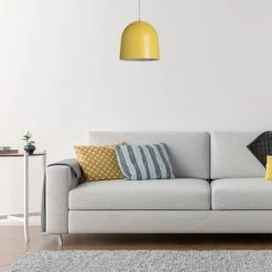 Lussiol Lighting Suspensions Suspension En Métal Jaune D. 30 Cm -Luminaires Ventes suspension en metal jaune d 30 cm 2