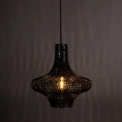 Dutchbone Suspensions Suspension En Métal M Noir -Luminaires Ventes suspension en metal m noir 2