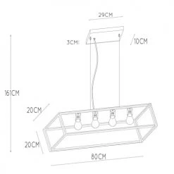 Lucide Suspensions Suspension En Métal Noir -Luminaires Ventes suspension en metal noir 38