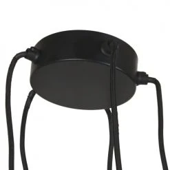 Maisons Du Monde Suspensions Suspension En Métal Noir 5 Abat-jour En Rotin Tressé Main -Luminaires Ventes suspension en metal noir 5 abat jour en rotin tresse main 1000 5 38 220495 2