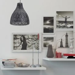 Lussiol Lighting Suspensions Suspension En Métal Noir D. 28 Cm -Luminaires Ventes suspension en metal noir d 28 cm 2