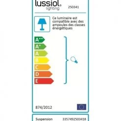 Lussiol Lighting Suspensions Suspension En Métal Noir D. 30 Cm -Luminaires Ventes suspension en metal noir d 30 cm 2
