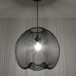 Lussiol Lighting Suspensions Suspension En Métal Noir D. 45 Cm -Luminaires Ventes suspension en metal noir d 45 cm 3