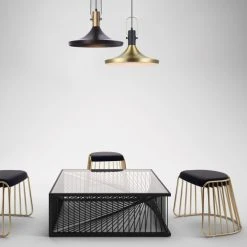 Lussiol Lighting Suspensions Suspension En Métal Or D. 36 Cm -Luminaires Ventes suspension en metal or d 36 cm 5