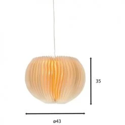 Pirouette Paris Suspensions Suspension En Papier Plissé D43 -Luminaires Ventes suspension en papier plisse d43 4