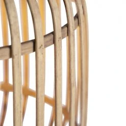 QAZQA Suspensions Suspension En Rotin Beige -Luminaires Ventes suspension en rotin beige 3