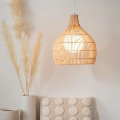 Maisons Du Monde Suspensions Suspension En Rotin Et Métal D35 -Luminaires Ventes suspension en rotin et metal d35 1000 6 16 223794 5