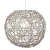 Keria Suspensions Suspension En Rotin Gris -Luminaires Ventes suspension en rotin gris