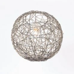 Keria Suspensions Suspension En Rotin Gris -Luminaires Ventes suspension en rotin gris 4