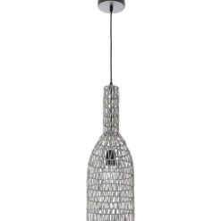 Lussiol Lighting Suspensions Suspension En Rotin Gris D. 19 Cm -Luminaires Ventes suspension en rotin gris d 19 cm 3