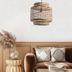 Lussiol Lighting Suspensions Suspension En Rotin Naturel D. 40 Cm -Luminaires Ventes suspension en rotin naturel d 40 cm 1