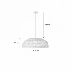 Alice's Garden Suspensions Suspension En Rotin Naturel D60cm Panama -Luminaires Ventes suspension en rotin naturel d60cm panama 2