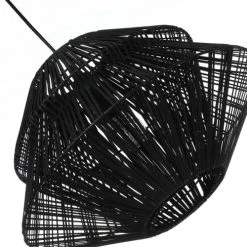 Lussiol Lighting Suspensions Suspension En Rotin Noir D. 45 Cm -Luminaires Ventes suspension en rotin noir d 45 cm 2