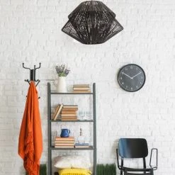 Lussiol Lighting Suspensions Suspension En Rotin Noir D. 45 Cm -Luminaires Ventes suspension en rotin noir d 45 cm 4